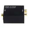 Digital Adaptador Optic Coaxial RCA Toslink Signal to Analog Audio Converter Adapter with Fiber optic cable Power Adapter