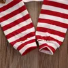 Vestito natalizio alla moda Bambini Neonato Abbigliamento per bambine Set manica lunga Cervo Pagliaccetto + Scaldamuscoli + Fascia Abiti natalizi Set Vestiti per bambina
