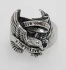 Eagle Stainless Steel Ring For Men Cool Fashion Korean Style Gift Party Easter New Hot Mix Sizes