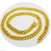 Hot Men's Deluxe 14K YELLOW GOLD Plated GP NECKLACE Jewellery 24 inch