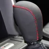 Gear Covers Case voor Subaru XV 2012 ~ 2014 Forester 2013 ~ 2016 Automatische Shift Collars Echt leer Hand-gestikt DIY Auto Styling