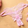 Wholesale-Fashion Intimates Briefs Sexy Lady Underwear G String Open Crotch Thongs T Back Hollow Out butterfly Embroidery G-Strings 