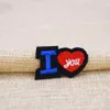 10PCS Love Embroidered Patches for Clothing Iron on Transfer Applique Patch for Jacket Bags DIY Sew on Embroidery Badge