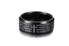 8mm Stainless Steel Silver Gold Black Colors Cross Ring Men Unique Prayer Bible Religious Jewelry US Size 7-13