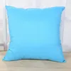 45 * 45CM Home Sofa Throw Pillowcase Pure Color Polyester White Pillow Cover Cushion Cover Decor Pillow Case Blank christmas Decor Gift