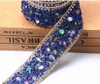 New custom design!crystal rhinestone banding,2pcs/lot,fancy bridal wedding dress trim,wedding cake decorative Bling opal chain