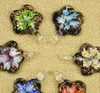 2016 стеклянные подвески ожерелье внутри цветок муранского стекла ювелирные изделия лэмпворк глазурь кулон оптом дешевые 12 шт./лот