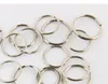 6000 sztuk Podzielne breloki pierścień Keyring 25mm Kluczowe pierścień Łańcuch Pętla Pocket Photo Class Connectors Srebrny