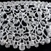 Gorgeous Sparkling Silver Big Wedding Diamante Pageant Tiaras Hairband Crystal Bridal Crowns For Brides Prom Pageant Hair Jewelry Headpiece