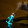 Vente chaude USB Lampe Ampoule Humidificateur Accueil Aroma LED Humidificateurs Diffuseur D'air Purificateur Atomiseur Pour L'utilisation De La Voiture Muet ABS Livraison Gratuite