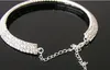 Super Gorgeous Diamond Naszyjnik Wedding Party Naszyjnik Kołnierz Kryształ Kryształ Diament Rhinestone Naszyjnik Choker Biżuteria ślubna