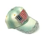 Женщины Бейсбол Плоская Крышка Мужчины Шляпы Лето Американский Флаг Шляпа Ковбой Мода Горный Хрусталь Джинсовая Крышка 6 Панелей Snapbacks Шляпа Досуг ВС Hat Горячая