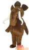 Costume de mascotte d'éléphant marron personnalisé, taille adulte, livraison gratuite