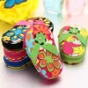 Nieuwe Cartoon Bloem Slipper Case Nail Tool Kit 7pcs / Set Roestvrijstalen Schaar Manicure Gereedschap Hoge Kwaliteit 2926