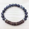 SN0627 Hot Sale Coconut Shell Bracelet Tiger Eye Stone Bracelet Design Chakra Bracelet High Quality Jewelry Free Shipping