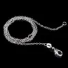 Wholesale 10pcs/lot New 925 Silver 1.2MM O-Chain Necklace & Pendant Fashion Thin Chain Heart Women Jewelry For Jewelry Making Findings Accessories DIY Supplies