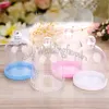 FREE SHIPPING 12PCS Lovely Acrylic Mini Cake Bell Jar with Base Favors Holder Birthday Party DecorsGifts Baby Shower Ideas Cupcake Stand