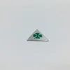 30pcs 20mm buena calidad de aluminio para Alfa Romeo hoja de trébol verde Delta del logotipo de la insignia del emblema de la etiqueta engomada