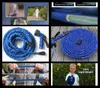 Hoge kwaliteit 50ft intrekbare slang / uitbreidbare tuinslang Blauwgroene kleur Snelle connector Waterslang met waterpistool OM-D9