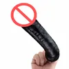 2016 new Huge Soft Dildo Female Masturbation Sex Machine Accessories Realistic Big black Dildo (26*5.5cm) Sex Toys For Woman