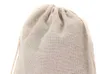 Маленькие муслиновые подарочные пакеты на шнурке Хлопковое белье Винтажные мешочки для ювелирных изделий Упаковочный футляр Свадебный держатель для сувениров Многие размеры Джутовые мешки C8035160