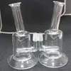 Mini bong in vetro gorgogliatore per narghilè a due funzioni con percolatore in linea da 5,5 pollici per olio e giunto da 14,4 mm