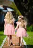 Da 2 a 6 anni Ragazze estate bambini vestiti con paillettes, vendita al dettaglio per bambini boutique di abbigliamento in tulle, R1ES505DS-60