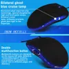 Gros 2400 DPI LED 6 Bouton Clé Optique USB Souris Filaire Pour Jeu Ordinateur Portable H210418