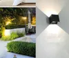 Lampor Vattentät utomhusväggslampa 7W LED -källa upp och ner belysningen modern minimalistisk inomhus utomhus teknik veranda trädgård ljus li