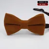 الرجل المخملية بووتي pleuche bowknot 17 ألوان الصلبة بووتي 12 * 6.5 سنتيمتر حزب الذكرى هدية عيد الأب هدية عيد الميلاد