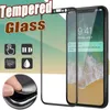 Skärmskydd för iPhone 15 Pro Max 14 Plus 13 mini 12 11 XS XR X 8 7 SE 3D Böjd kolfiber Full Explosion Hemlig Glass Explosion Shield FLIM Guard
