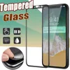 Screen Protector For iPhone 15 Pro Max 14 Plus 13 Mini 12 11 XS XR X 8 7 SE 3D Curved Carbon Fiber Full Explosion Tempered Glass Explosion Shield Flim Guard