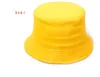 50 stks / partij Solid Emmer Hat Boonie Flat Jacht Vissen Outdoor Beach Cap Kinderen Sunhat Zomer Lente Jongens Meisjes Resort Camping Vizier