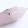 HJT Hela nya Novelt Carb Hole rökrör Naturliga Pink Crystal Quartz Tobacco Pipes Healing Hand Pipes Pouch4088175