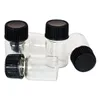 formax420 10 x Clear 4ml Clear Glass Minnow Jar Vial 뚜껑 나사 캡/뚜껑 무료 배송