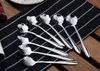 Fashion Hot Tableware Flower Shape Sugar Stainless Steel Silver c Teaspoons Ice Cream Flatware Kitchen Tool