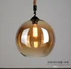 Loft LED Glass Pendant Light Rope Vintage Edison Lighting Lighture For Bar Counter Coffee House Restaurant