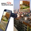 Apexel Telefon Kiti 12X Telefoto Balıkgözü Geniş Açı Makro Kılıf Samsung galaxy S7 kenar artı S6 S5 not 1285 lens