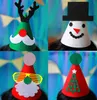 Party top hats Christmas cap party decoration handmade favor Christmas tree reindeer Santa Claus Hat Cap makeup ball festive gift supplies