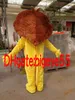 Alta qualidade real fotos Deluxe leão mascote traje publicidade mascotte adulto tamanho de fábrica livre