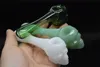 Wholesale Glass Hookah Pipes Skull Glass Oil Burner Pipes Colorful hand blown 3.8inch Lenght deep spoon hand tobacco Pipes For Smoking