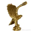 Crafts China Art collection Manual Sculpture Bronze Lifelike Eagle Statue Ornaments