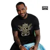 2016 Brand New LeBron James truffatore e dei castelli T-shirt manica corta in cotone T-Shirt uomo CROOKS Lettera Mens T Shirt Top