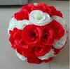 Öpüşme topu Düğün ipek Pomander Şifreli asılı çiçek topu düğün parti pazarı için yapay çiçek dekorasyon süslemeleri FB011