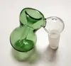 Mini narghilè in vetro per cenere, ciotola, adattatore per Ashcatcher con gorgogliatore maschio da 14 mm e 18 mm per bong