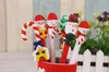 Niedlicher Weihnachts-Schneemann-Keramik-Kugelschreiber, Krücken, Cartoon-Weihnachtsmann, Kugelschreiber, Büro, Schule, Schreibwaren