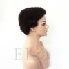 Brésilien Human Hairwig Short Afro Kinky Curly Pixie Cut Curl Wig Short Wavy Humanhair Machine Density Aucune Lace Wigs for Black Wo2479331