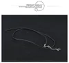 Whosale Unisex Mens Women Black Leather Cord Necklace Rope Chain with Stainless Steel Extend Chain Adjustable