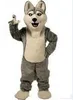 2018 Husky Cão Mascote Traje Adulto Personagem de Desenho Animado Mascota Roupa Mascote Terno Fancy Dress Festa Carnaval Traje328W