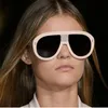 Gafas de sol cuadradas Vintage sin montura para mujer, famosa marca de diseñador, gafas de sol de gran tamaño, gafas de sol clásicas para mujer, gafas grandes VE080